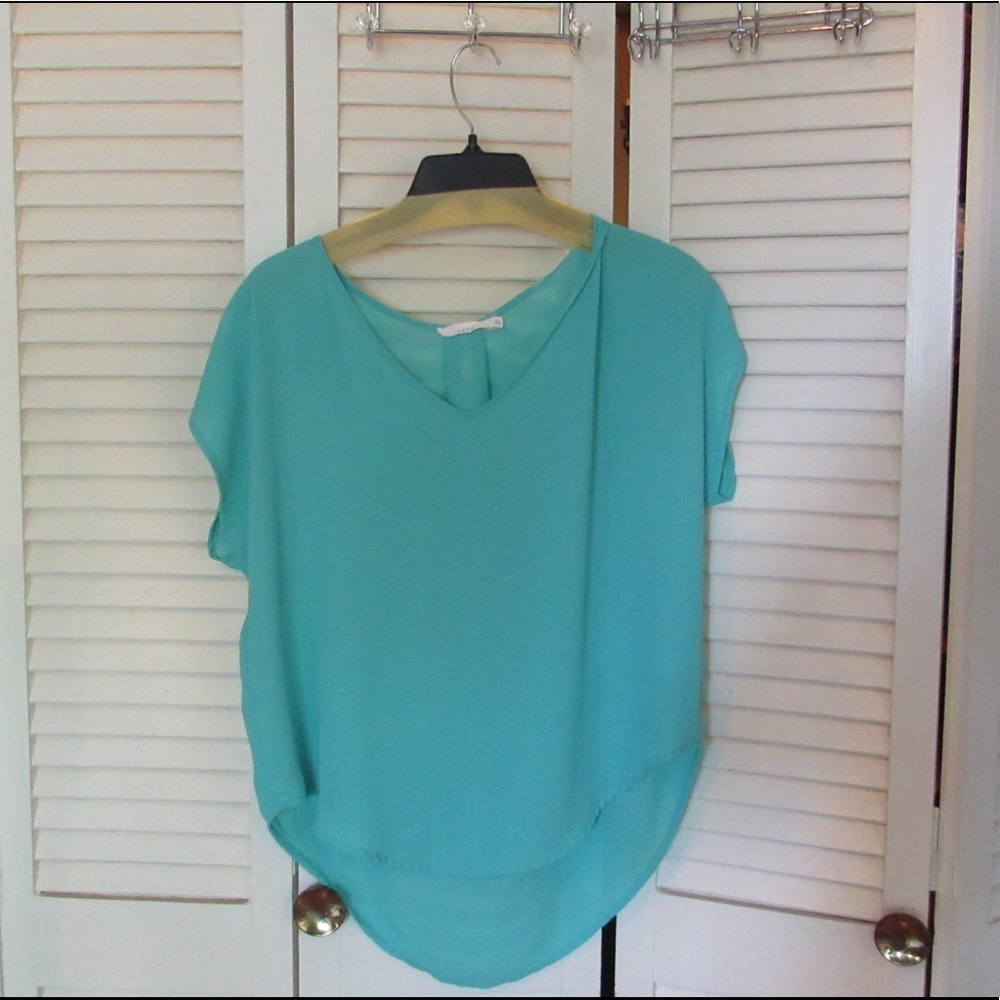 Lush teal blouse